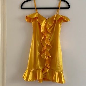 Gold Mini Tank Dress